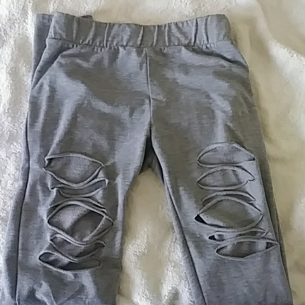 Gray leggings
